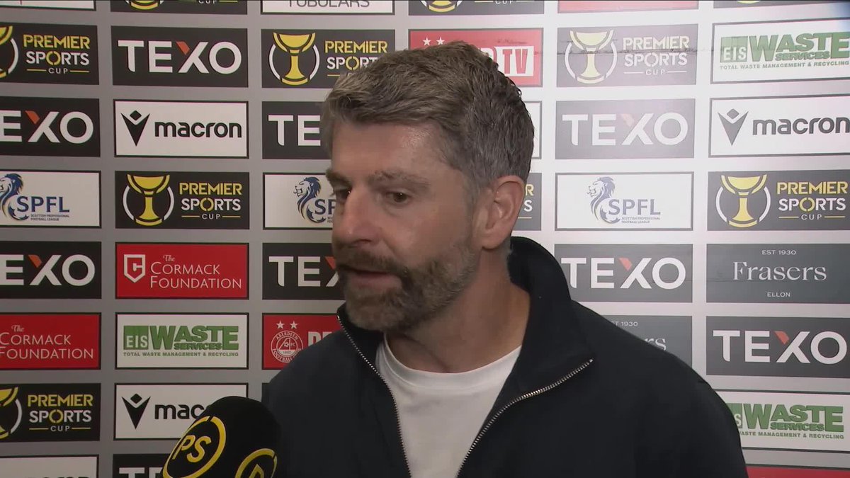 🔴 Aberdeen FC boss Stephen Robinson after today's 2-1 win over Queen's Park "Some very good performances... certainly a lot of positives" 🗣️ #PremierSportsCup