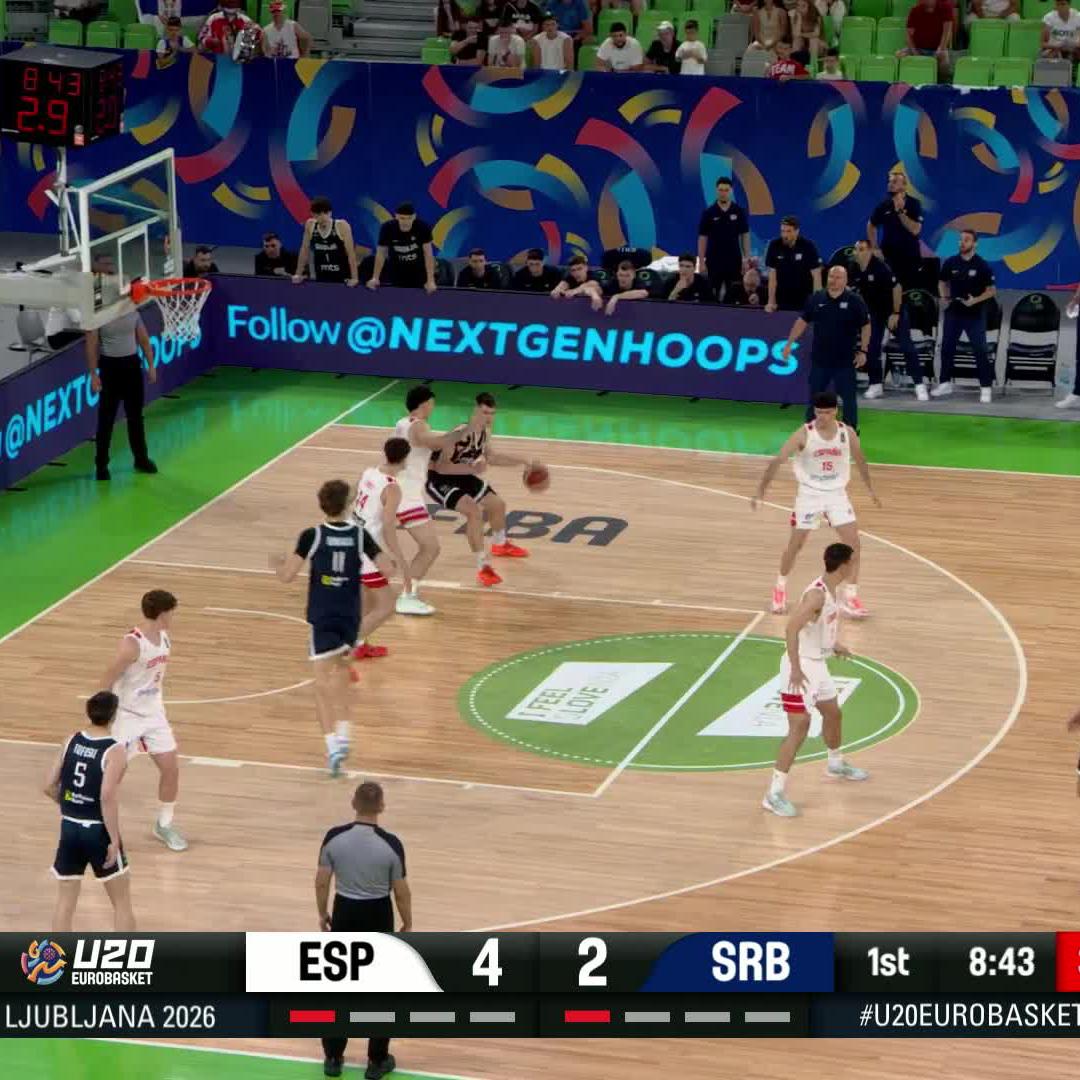 Nikola Dzepina about to be a BIG PROBLEM. 🇷🇸 #U20EuroBasket | Košarkaški savez SRB