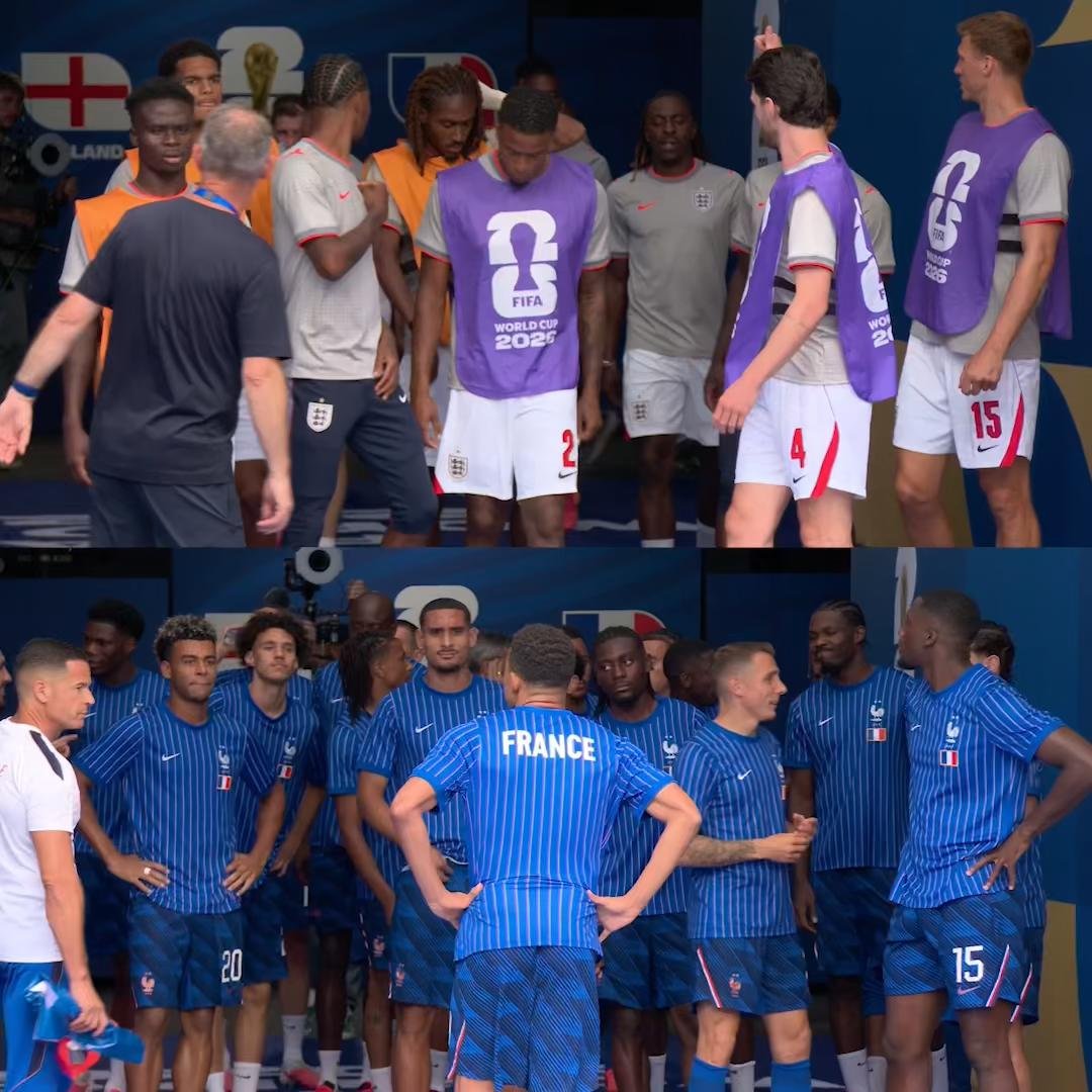 Final preparations for the Bronze Final. 🇫🇷🥉 🏴 #FIFAWorldCup