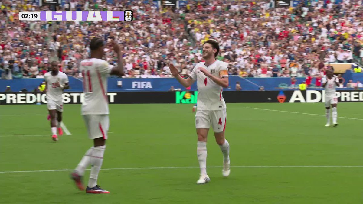 🤯🏴🇫🇷 GOLAZO DE RICE E INGLATERRA YA LA ESTÁ GANANDO A FRANCIA EN 2 MINUTOS.