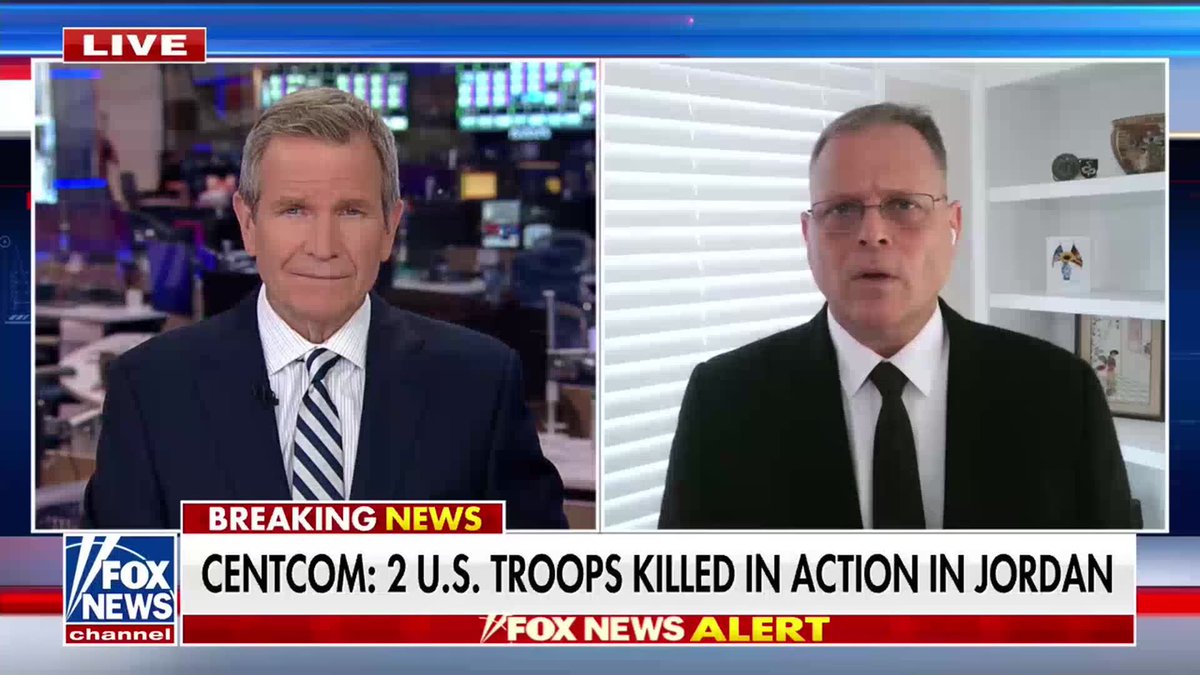 Iran is trying to "widen the war" following the deadly missile strike in Jordan that killed two U.S. service members, according to retired U.S. Marine Corps Col. Mike Jernigan. Jernigan says Tehran's strategy is likely to backfire by further isolating Iran from its regional neighbors while prompting a broader U.S. military response. He pointed to recent U.S. strikes on key Iranian infrastructure and a brigade inside Iran that claimed responsibility for drone attacks on Jordan, predicting the campaign will continue to accelerate.