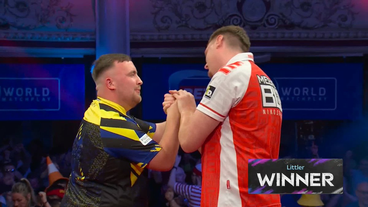 IMPERIOUS FROM LITTLER! ☢️ That was scarily good! 🤯 Luke Littler averages 109.53 to kick off his title defence with a 10-6 victory over an impressive Niko Springer! 📺 #MatchplayDarts