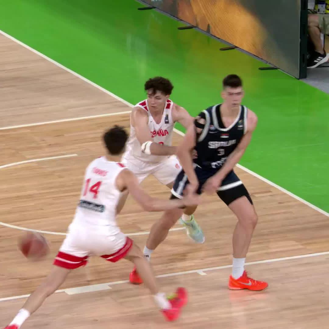 Another Nikola with courtvision!? 🃏 📊 Nikola Dzepina today: 12 PTS | 5 REB | 4 AST | 5 BLK | #U20EuroBasket