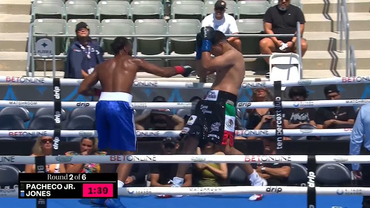 FREAK INJURY! 🤯 Nick Jones appears to have ruptured his bicep and the fight is all over! #PachecoAleem