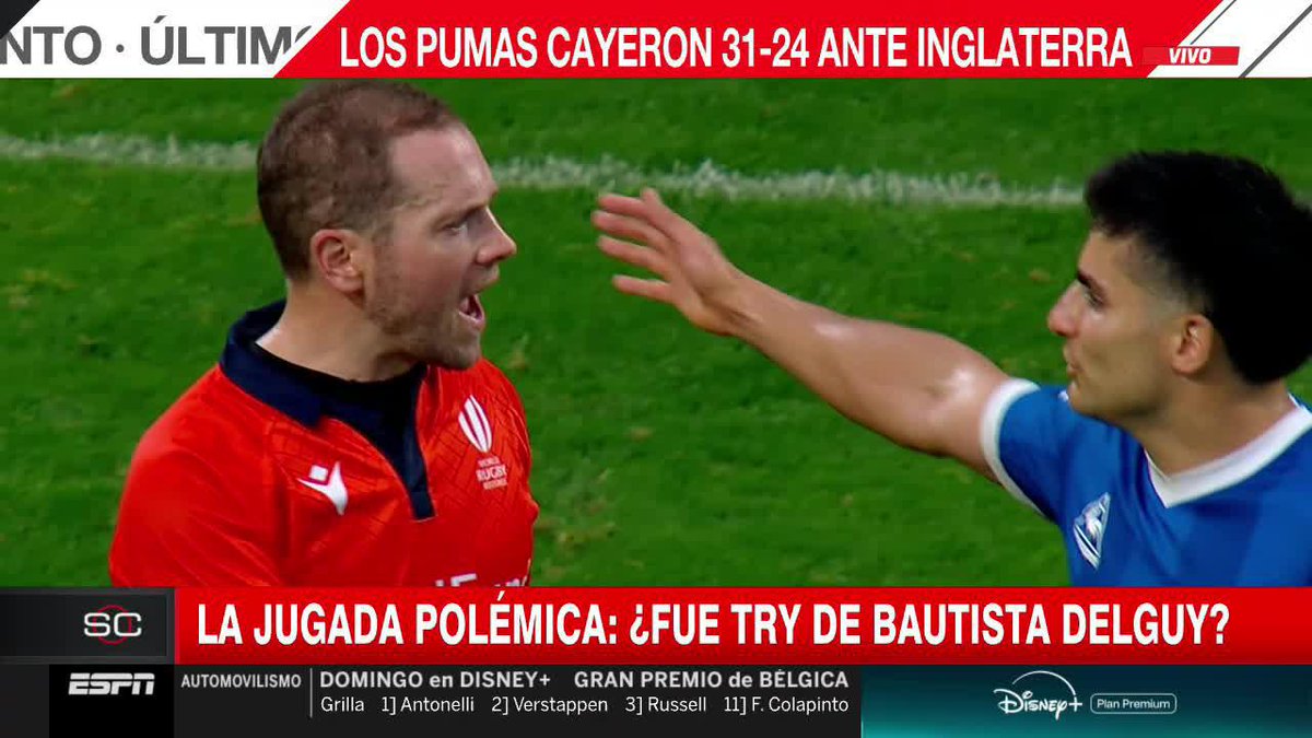 🗣️ La palabra de Felipe Contepomi tras la derrota de #LosPumas ante Inglaterra. ➕ Mirá el mejor rugby en Disney+ Plan Premium.
