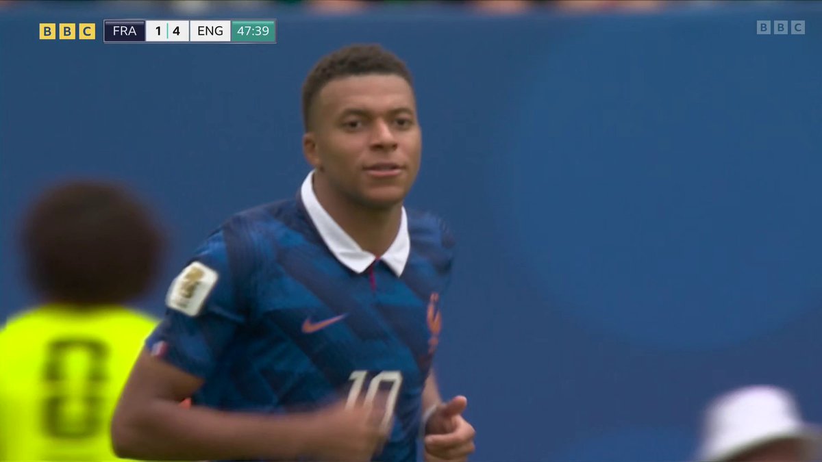 France hit back after the break! 🇫🇷💥 Kylian Mbappe pulls one back with his ninth goal at the 2026 World Cup ⚽