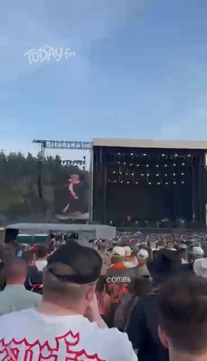 Luke Combs took a moment during his Slane Castle show to thank the Irish crowd ❤️ #LukeCombs #SlaneCastle