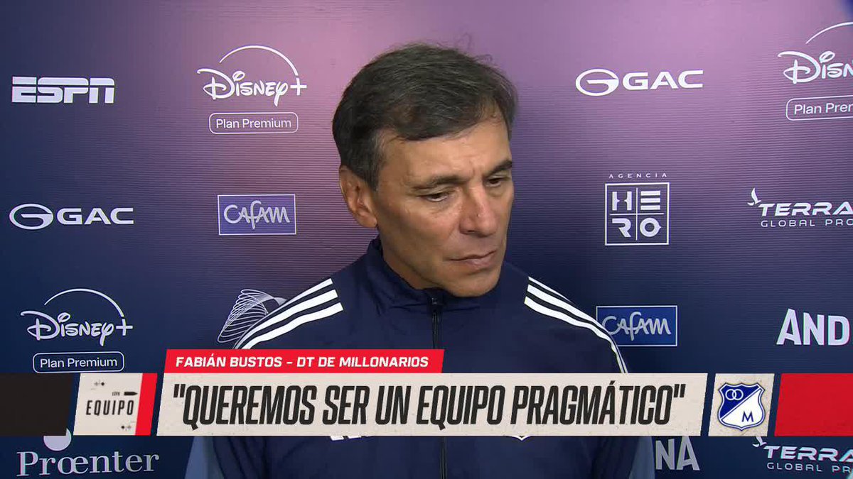 “Buscamos los jugadores que creemos son importantes para el proyecto” El DT de Millonarios, Fabián Bustos, aseguró que cada incorporación fue elegida por su aporte al proyecto deportivo del club. 📺 Mira el amistoso internacional por ESPN en el Plan Premium de #disneyplusla