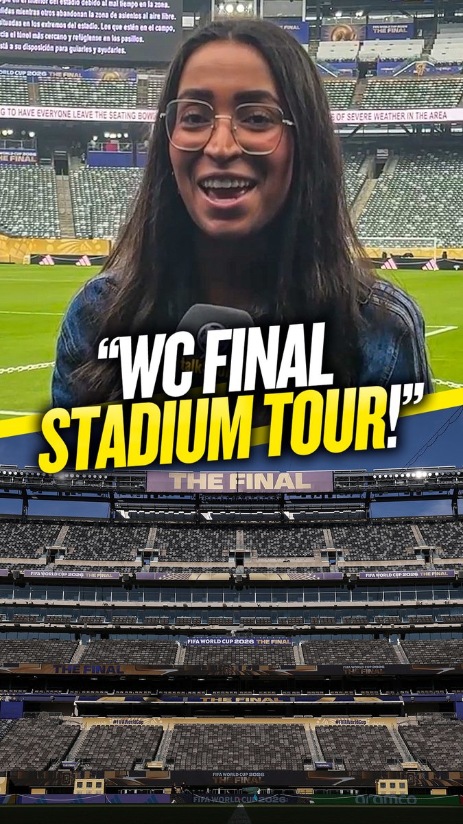 🏆"It's amazing!" Angelina Kelly takes an exclusive tour of the New York New Jersey Stadium ahead of the World Cup final!