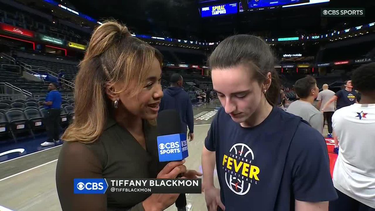 "It's a new day. This is a new team. We gotta be ready to play." Indiana Fever star Caitlin Clark w/ our Tiffany Blackmon on how she can build off her 45-point/10-assist performance last night