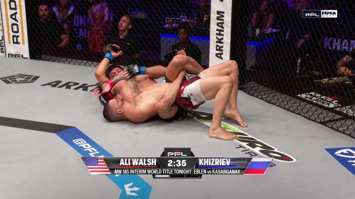 GAMID KHIZRIEV HIT THE SCOTTISH TWISTER ON BIAGGIO ALI WALSH 😱 #PFLAustin | 📺 Prelims LIVE NOW on the ESPN App | Main Card 8PM EST on ESPN 2