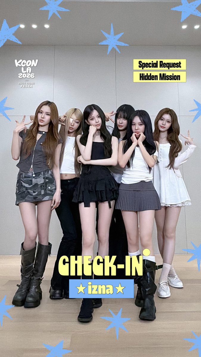 [#KCONLA2026] #izna CHECK-IN naya~ Are you ready to enjoy KCON LA 2026 with izna? ✨ Check out izna’s special request and spot the hidden mission in the video! 👀 Respond to the request and guess the mission for a chance to win a prize 🎁 KCONers, let us know in the comments~! - 𝐆𝐄𝐓 𝐘𝐎𝐔𝐑 𝐓𝐈𝐂𝐊𝐄𝐓 𝐍𝐎𝐖! 🎟️ 🔗Ticket Info - KCON LA 2026 AUG 14-16 Arena, LA Convention Center Let’s #KCON