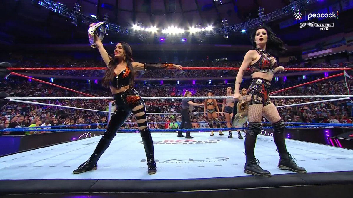 The WWE Women's Tag Team Championship is on the line to get us started at #SNME! Who do you got leaving New York City as the champs?!