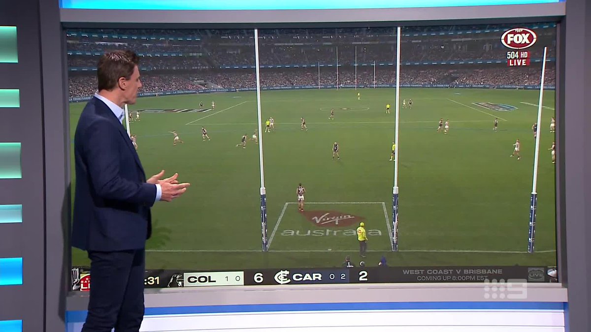 "This man [Nick Daicos] is the best player in the game with what he does week in, week out." Matthew Lloyd as he shows why the Pies are one of the comp's most well-drilled teams. #9AFLSFS | Watch on 9 &amp; 9Now 🖥️