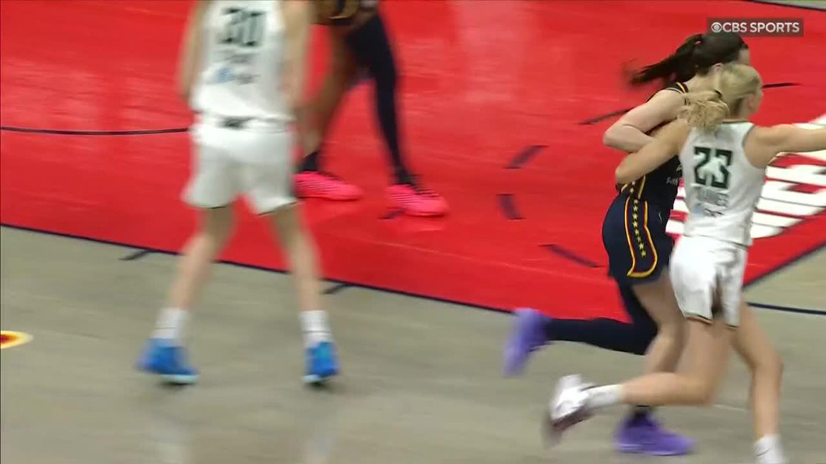 Caitlin Clark was called for a technical foul after opposing a no-call on this screen