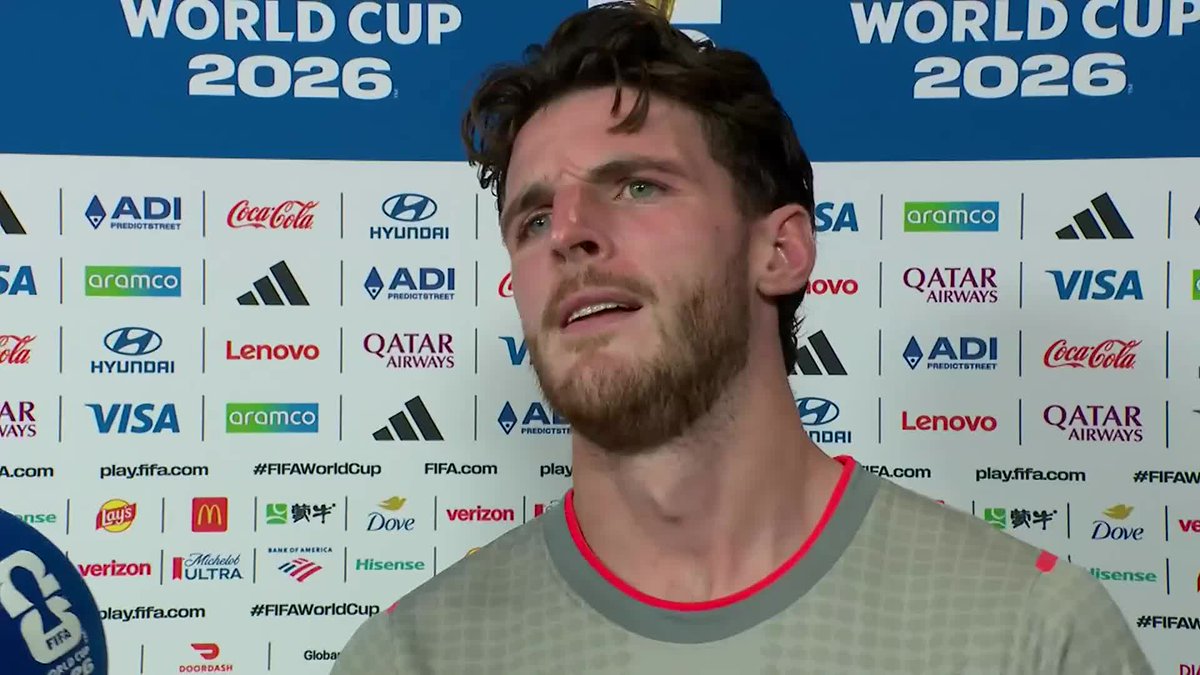 "There's no feeling that comes near putting on an England shirt at a World Cup" 🏴󠁧󠁢󠁥󠁮󠁧󠁿 Declan Rice reflects on England's third place World Cup finish and insists they will 'keep dreaming'... 🎙️ Gabriel Clarke