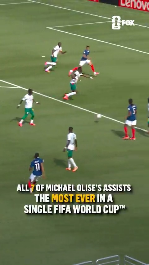 A record-breaking tournament for Michael Olise 🇫🇷 Take a look at his record 7 assists in his FIFA World Cup debut!