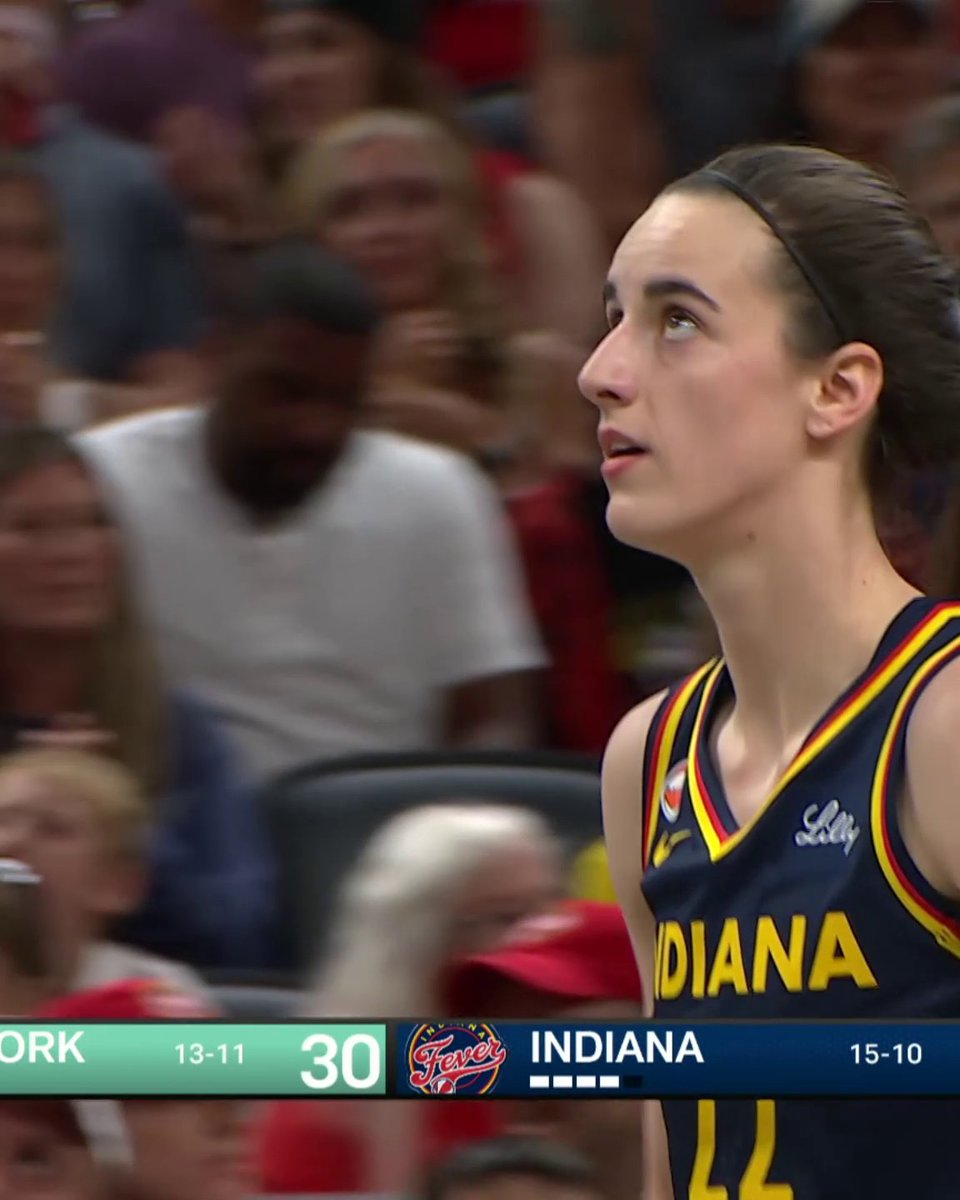 "That was a LeBron layup there." 😅 The broadcast had jokes after Caitlin Clark was called for the travel on this play.