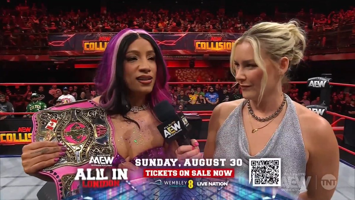 Mercedes Moné says it doesn't matter who will walk into #AEWAllIn as Women's World Champion... but who walks out of Wembley with the gold #AEWCollision continues on TNT and HBO Max