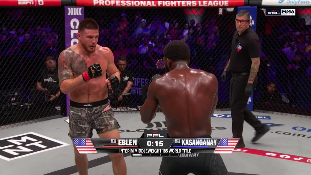 EBLEN CONNECTS! 👊 #PFLAustin | 📺 MAIN CARD LIVE NOW ON ESPN 2