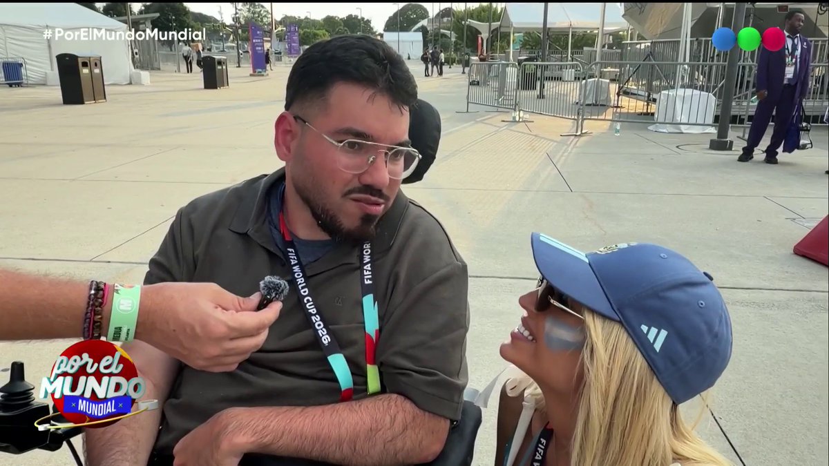 Manu, el periodista venezolano que emocionó a la Selección, habló de Messi y agradeció a Argentina 🇦🇷❤️🇻🇪 #PorElMundoMundial con Marley por Telefe