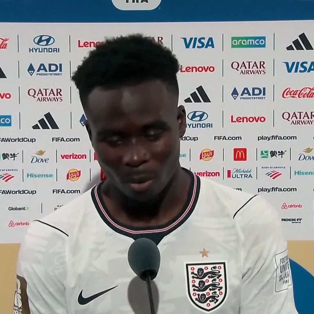 "I don't think anything can lessen the pain of the other night" Bukayo Saka on scoring a hat-trick in England's 6-4 third place play-off win over France 🏴