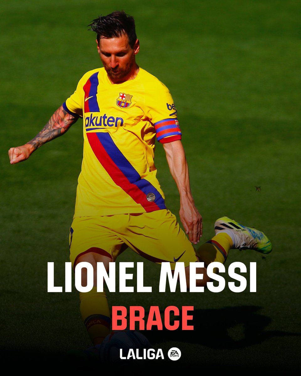 Simplemente Leo, FC Barcelona. 🌟 Seis años de este doblete del astro argentino en LALIGAEASPORTS.