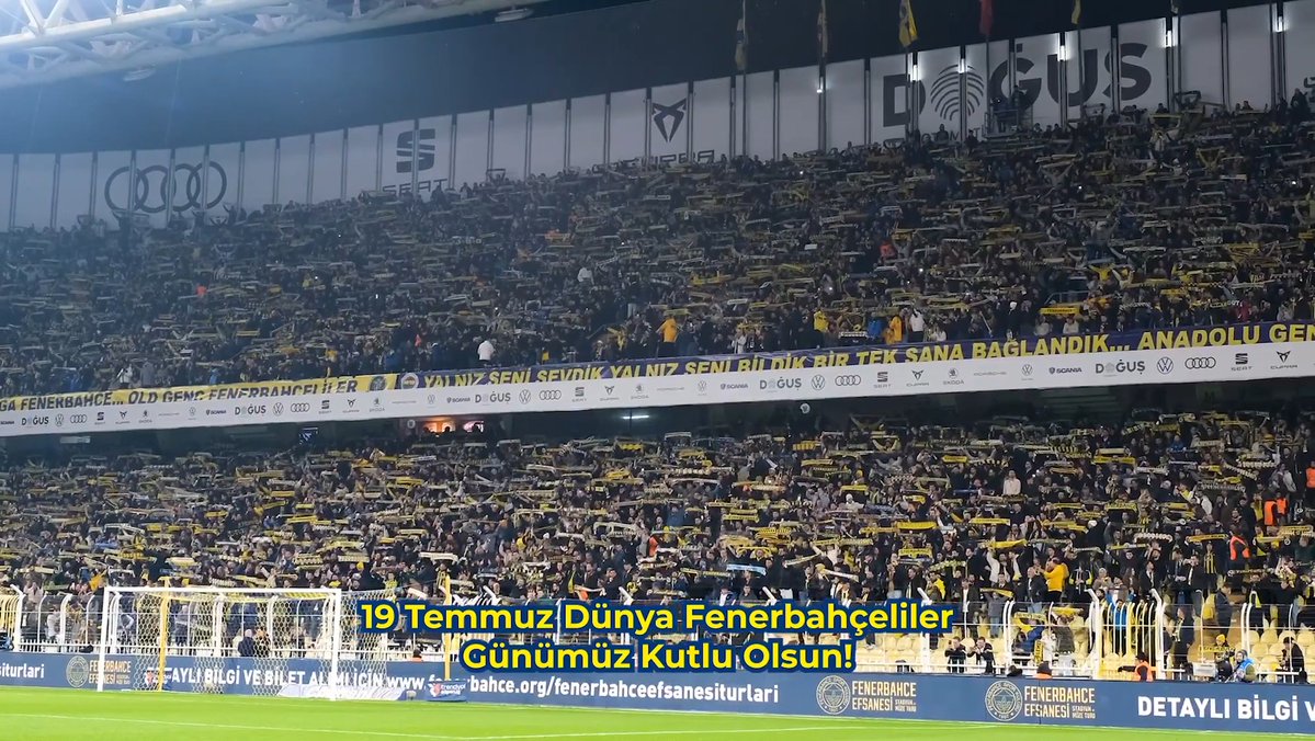 19.07 Dünya Fenerbahçeliler Günümüz kutlu olsun. 💛💙