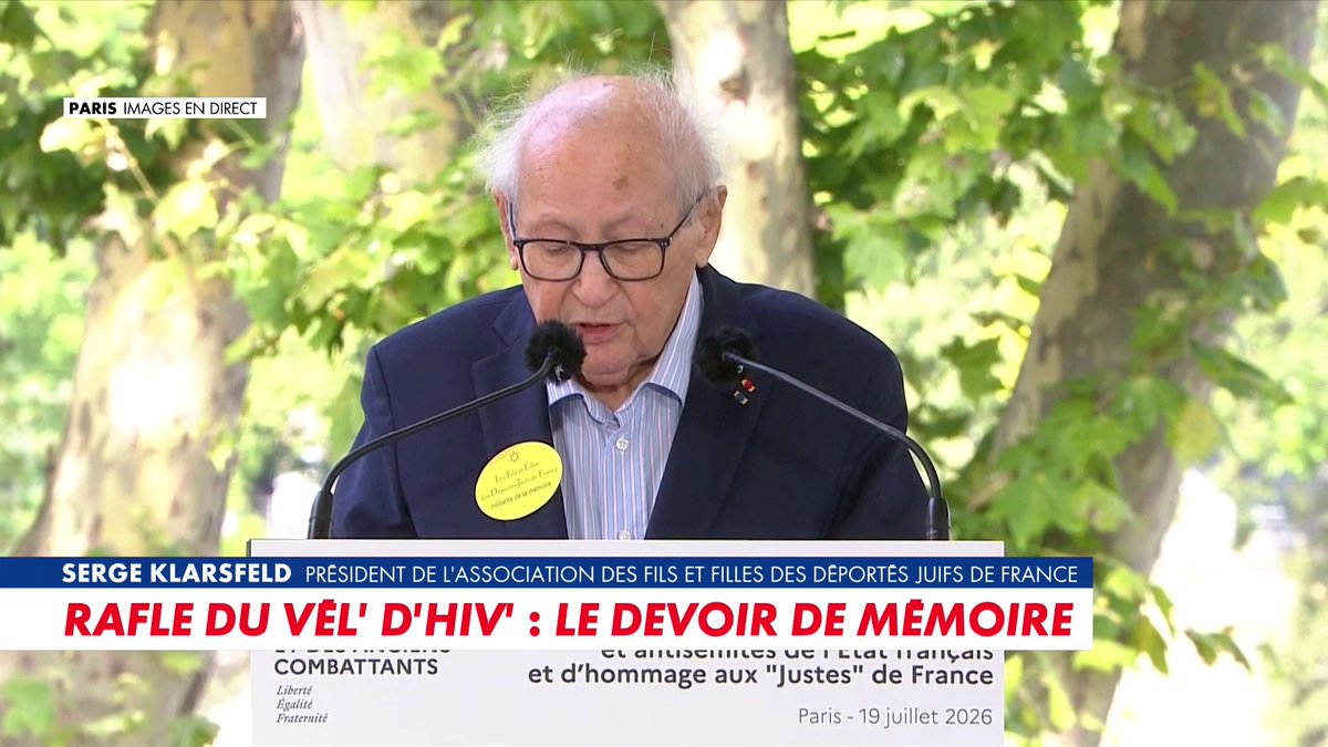 «Le 16 juillet n'est pas seulement une tragédie juive, mais aussi française», affirme Serge Klarsfeld, président de l'association des Fils et Filles des déportés juifs de France, dans #HDProsWE Toute l'info est à retrouver sur