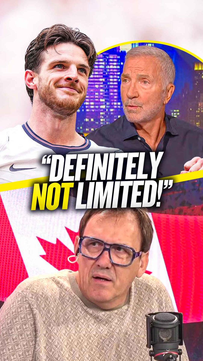 🤦♂️ "He's definitely not limited!" ✅ "He can play as a 6, 8, at right back or at centre-half!" 🔥 "I think Declan's got way more in his locker as an attacking player!" Tony Cascarino insists Graeme Souness is wrong about #AFC and England's Declan Rice! ❌