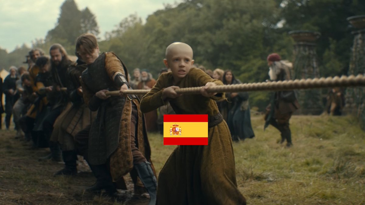 Todos a una ¡VAMOS EQUIPO! 🇪🇸 #ElCaballerodelosSieteReinos