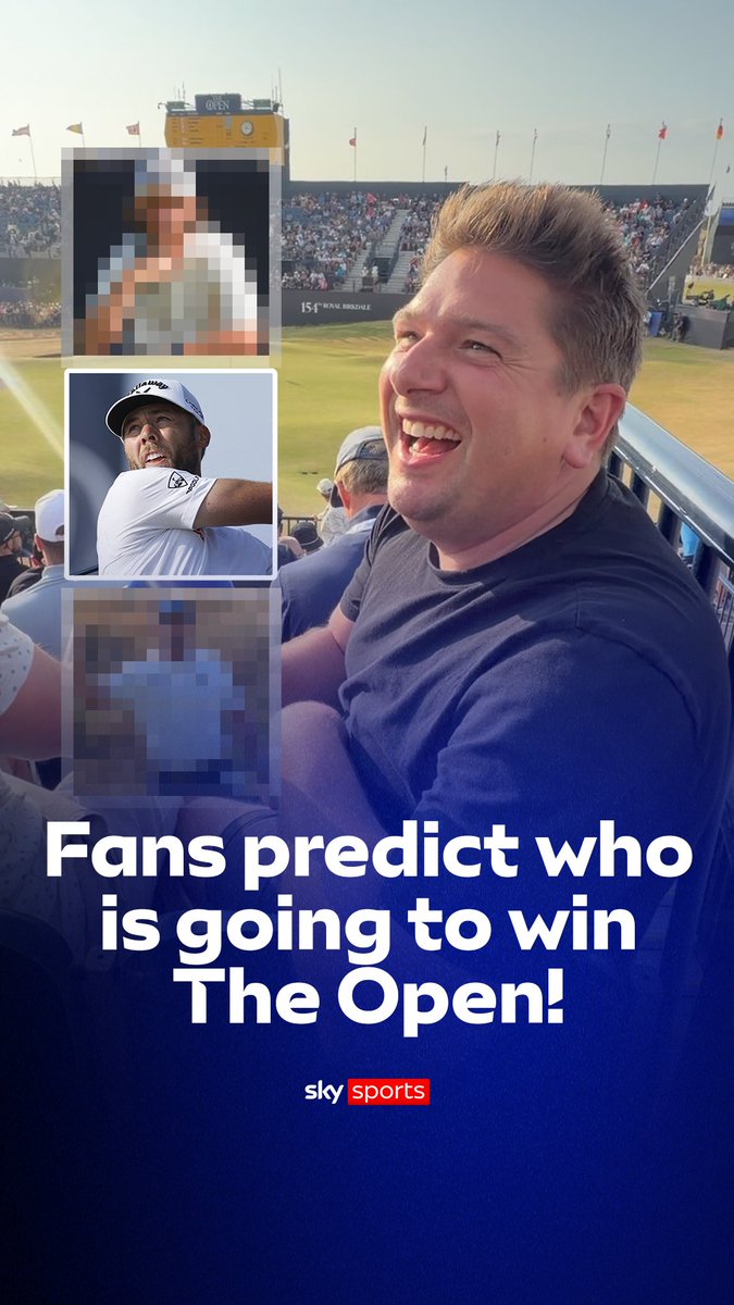 Who do fans at Royal Birkdale think will win The Open? 🗳️👀