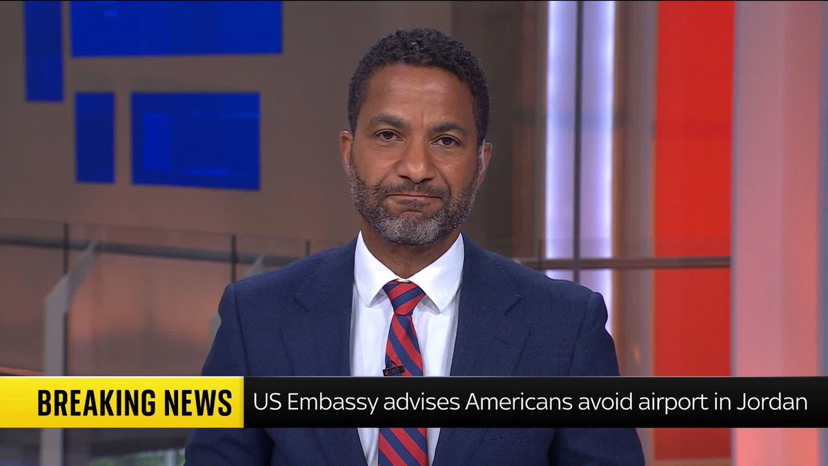 BREAKING: U.S. Embassy in Jordan has advised all Americans to avoid travel to the airport or seaport in Aqaba, and to avoid travel to military bases in Jordan due to a specific and credible threat. World News: 📺 Sky 501, Virgin 602 and YouTube