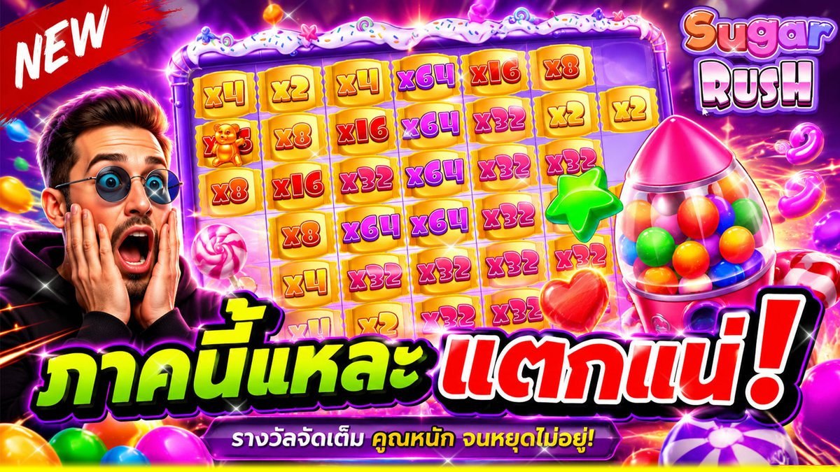 ภาคนี้ละหมันนน5555+ !!!│Sugar Rush ➤ Pragmatic สลับเล่น กดดู 👉 พูดคุยกับพี่บ่าว👉 __________ #ทุนน้อย #Slot #พี่บ่าวทุนน้อย #ซูก้าPP #เกมมือถือ #เกมออนไลน์ #แตกโหด #PragmaticPlay
