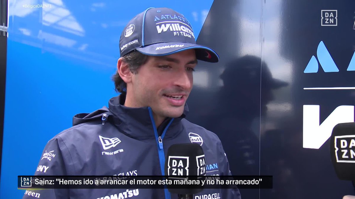 Carlos Sainz cambia motor y recibe una sanción de 10 posiciones para la carrera "Hemos ido a arrancar el motor esta mañana y no ha arrancado..." #BelgicaDAZNF1 🇧🇪