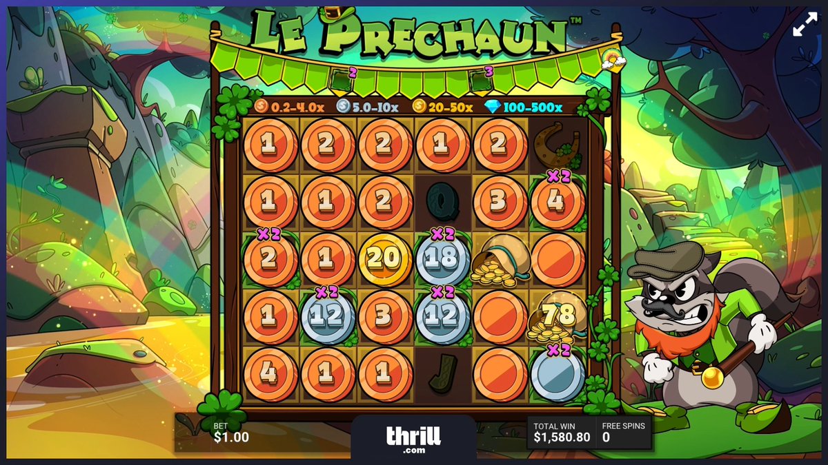 🌈 Le Prechaun has been one of our most-played slots this weekend! ✨ Rainbow symbols ✨ Position Multipliers up to x100 ✨ 3 different bonus games 💰 15,000x max win Are you spinning it out or going straight for the bonus buy? betId=C8CutCK2XbQb
