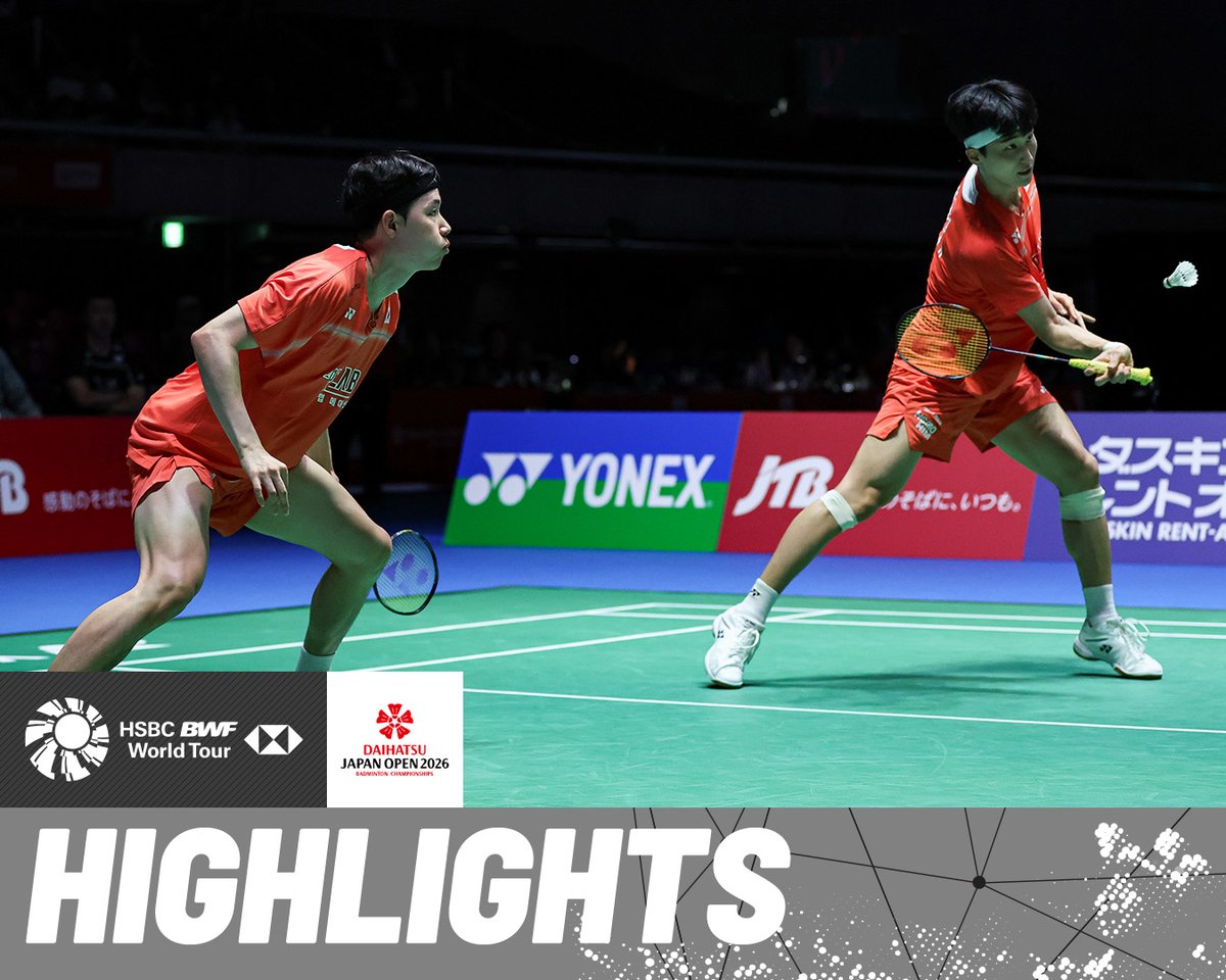 Defending champions Kim/Seo 🇰🇷 come up against Alfian/Fikri 🇮🇩. #BWFWorldTour #JapanOpen2026