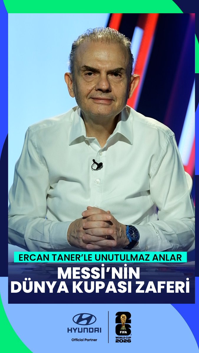 FIFA Dünya Kupası 2026™ Resmi Sponsoru Hyundai'nin katkılarıyla hazırlanan "Ercan Taner'le Unutulmaz Anlar" Dünya Kupası boyunca her gün sizlerle olacak. Bölüm 39: Messi’nin Dünya Kupası Zaferi 🎙️ Ercan Taner 📻 Radyospor Hyundai Türkiye #reklam