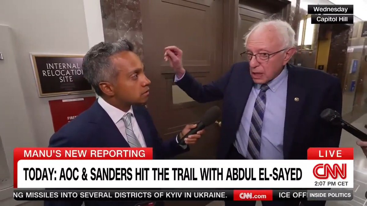 NEW: Is Sen. Bernie Sanders hurting Democrats' chances of winning control of Congress? Manu Raju's new reporting, with Sarah Ferris &amp; Ali Main, details how Sanders' primary endorsements have sparked a Democratic midterm war. #InsidePolitics