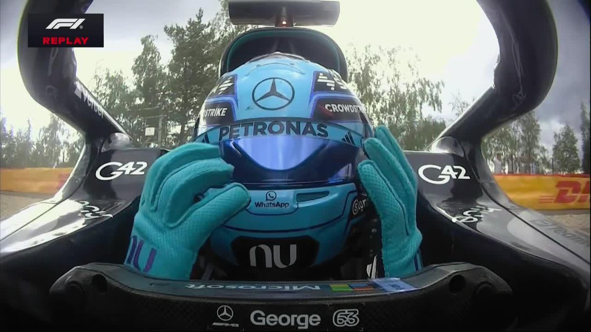 "Russell": Porque abandonó el #BelgianGP tras un toque con Lewis Hamilton en la primera vuelta