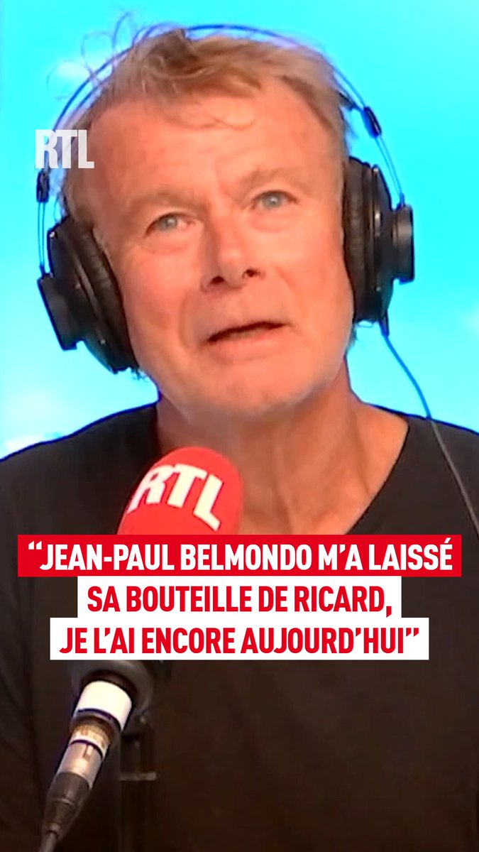 🎙️ "J'ouvre le coffre et j'ai tous les trucs que Jean-Paul n'a pas fini pour ses vacances" franckdubosc, fan de Jean-Paul Belmondo, raconte une anecdote de vacances au micro d’Augustin Trapenard dans « Variétés » sur #RTL