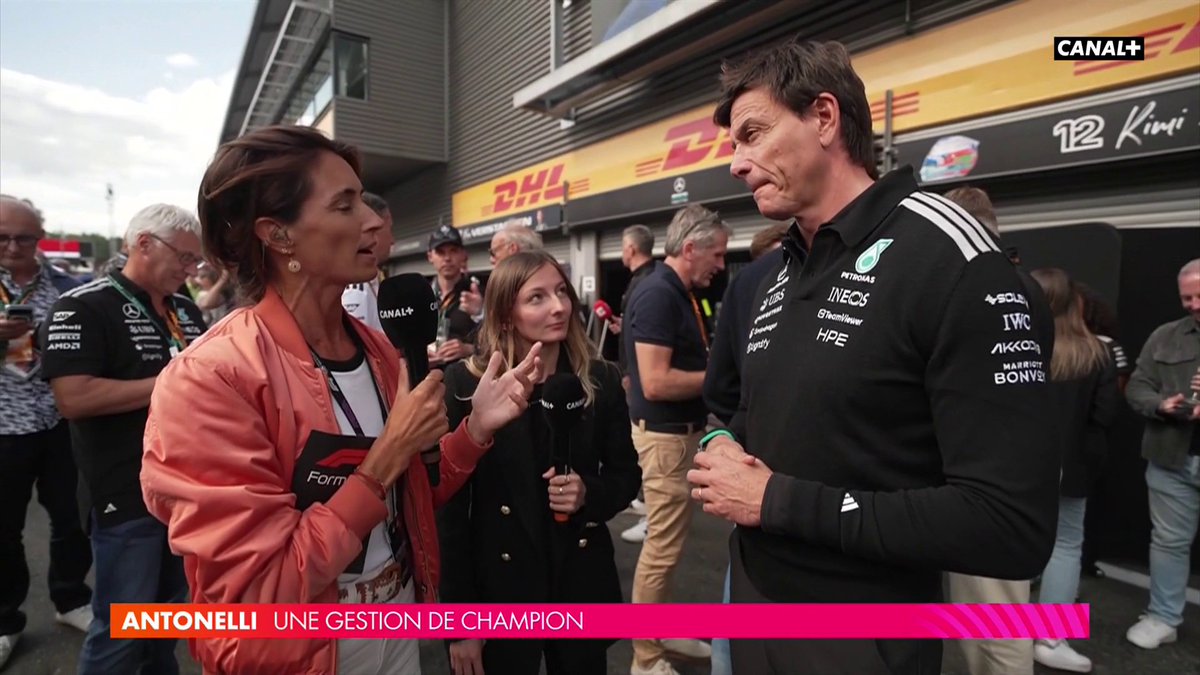 ⚡️" Kimi conduit comme quelqu'un qui a 20 ans de plus." La réaction de Toto Wolff suite à la nouvelle victoire d'une Mercedes, mais aussi la situation de Russell 👀 #BelgianGP #F1