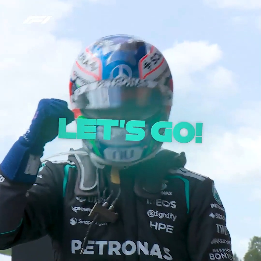 "Let's go!" Kimi Antonelli takes the chequered flag at Spa 🤩 #F1 #BelgianGP