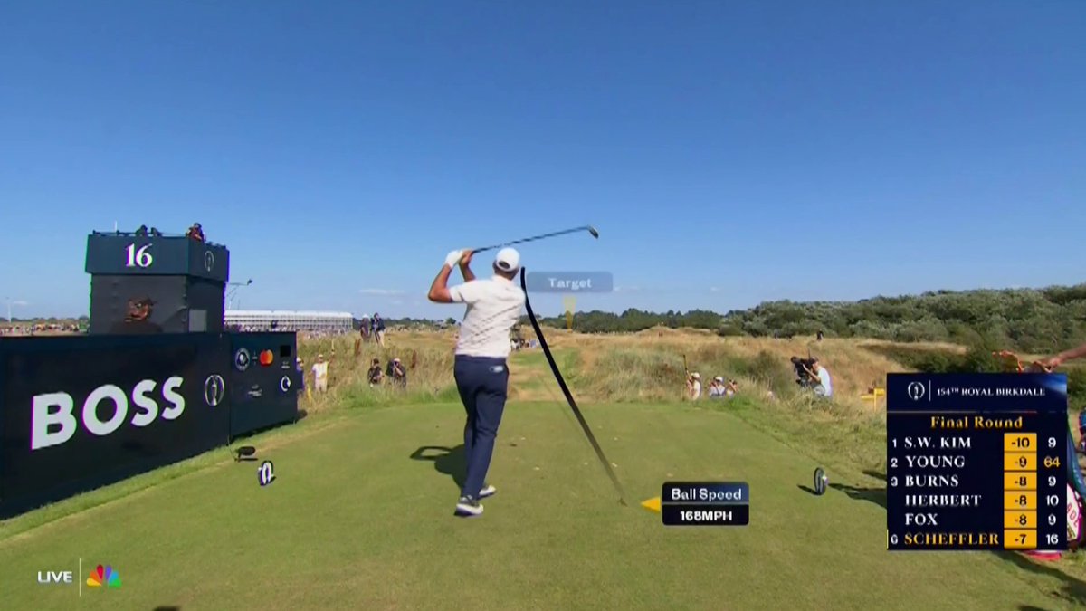 Relatable moment from Scottie Scheffler frustrated on the 17th tee. 😳 📺 NBC