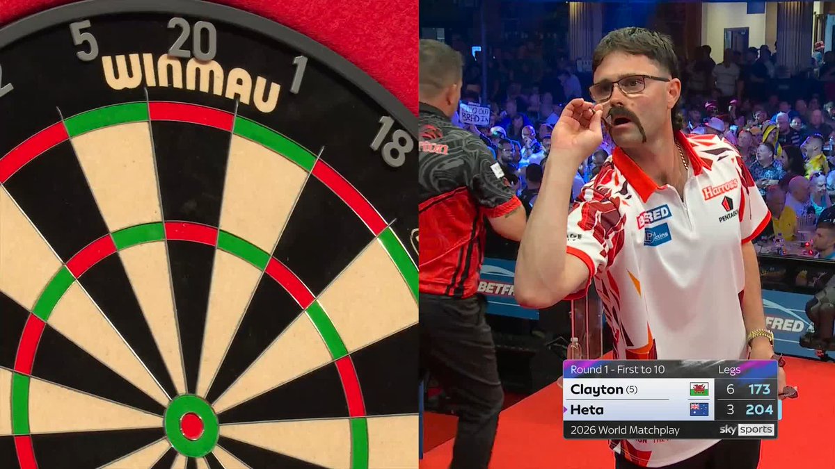 CLAYTON IN CONTROL! A brilliant session for Jonny Clayton as he steps into a four-leg advantage at 7-3. 📺 #MatchplayDarts