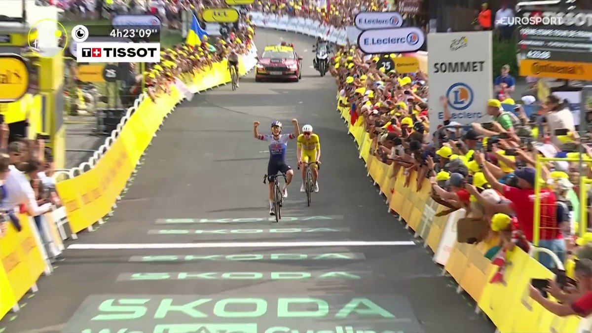 ES MUCHO 𝑷𝑰𝑻𝑩𝑼𝑳𝑳 🐺 Remco Evenepoel hace un poco más humano a Tadej Pogacar, quien trabajó para su compañero Isaac del Toro, en Plateau de Solaison. #TDF2026 #LaCasadelCiclismo