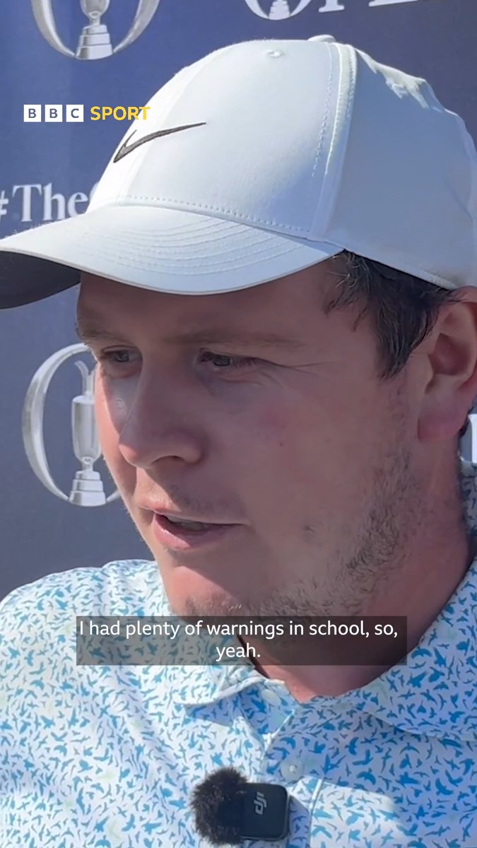 'It's just a warning, I had plenty of warnings in school' Robert MacIntyre on code of conduct warning after 'frustrating' Open ⛳️⤵️