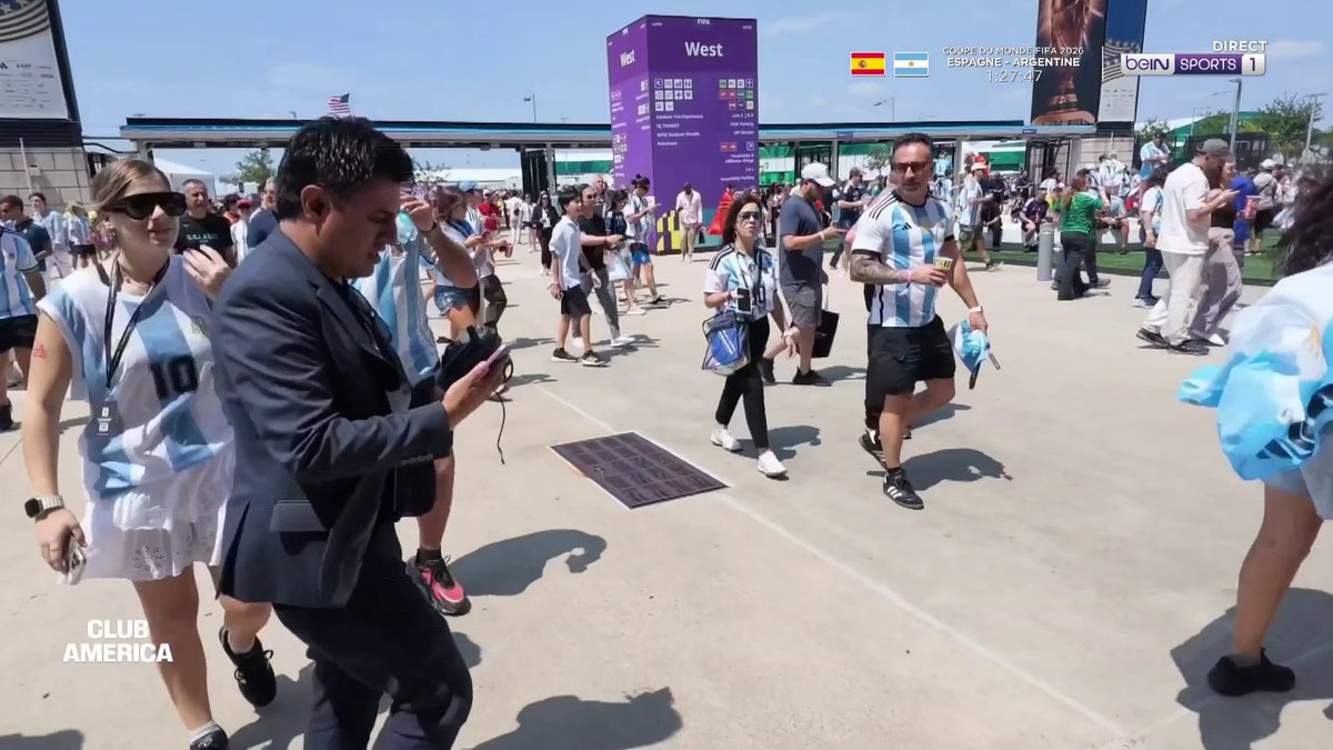 🏆🌎 #ClubAmerica 🤩 L'ambiance monte à quelques minutes de la finale de la Coupe du monde ! #beINFWC2026
