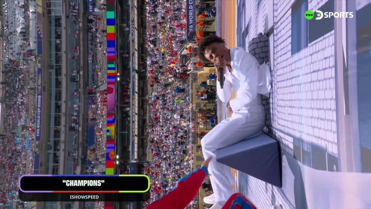 ⚽️ | AHORA - MUNDIAL 2026: El streamer Speed cantó en la previa del partido entre Argentina y España en el MetLife Stadium.