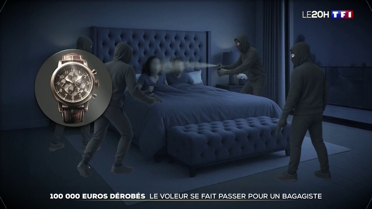100.000 euros dérobés : le voleur se fait passer pour un bagagiste 📺 #LE20H #JTWE de TF1 avec Audrey Crespo-Mara
